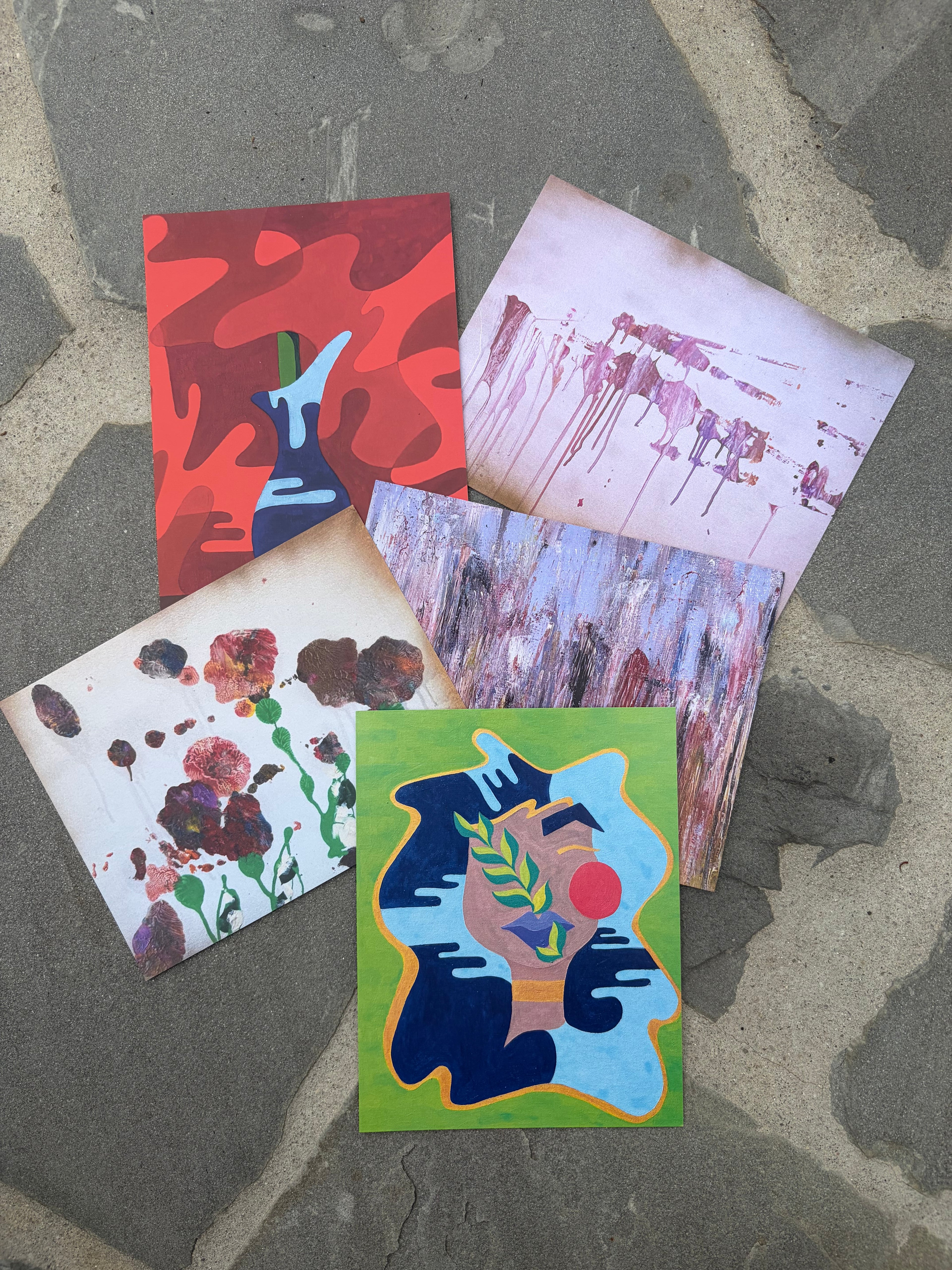 ♡ ‘moments in life’ mini postcard pack (5ct) ♡