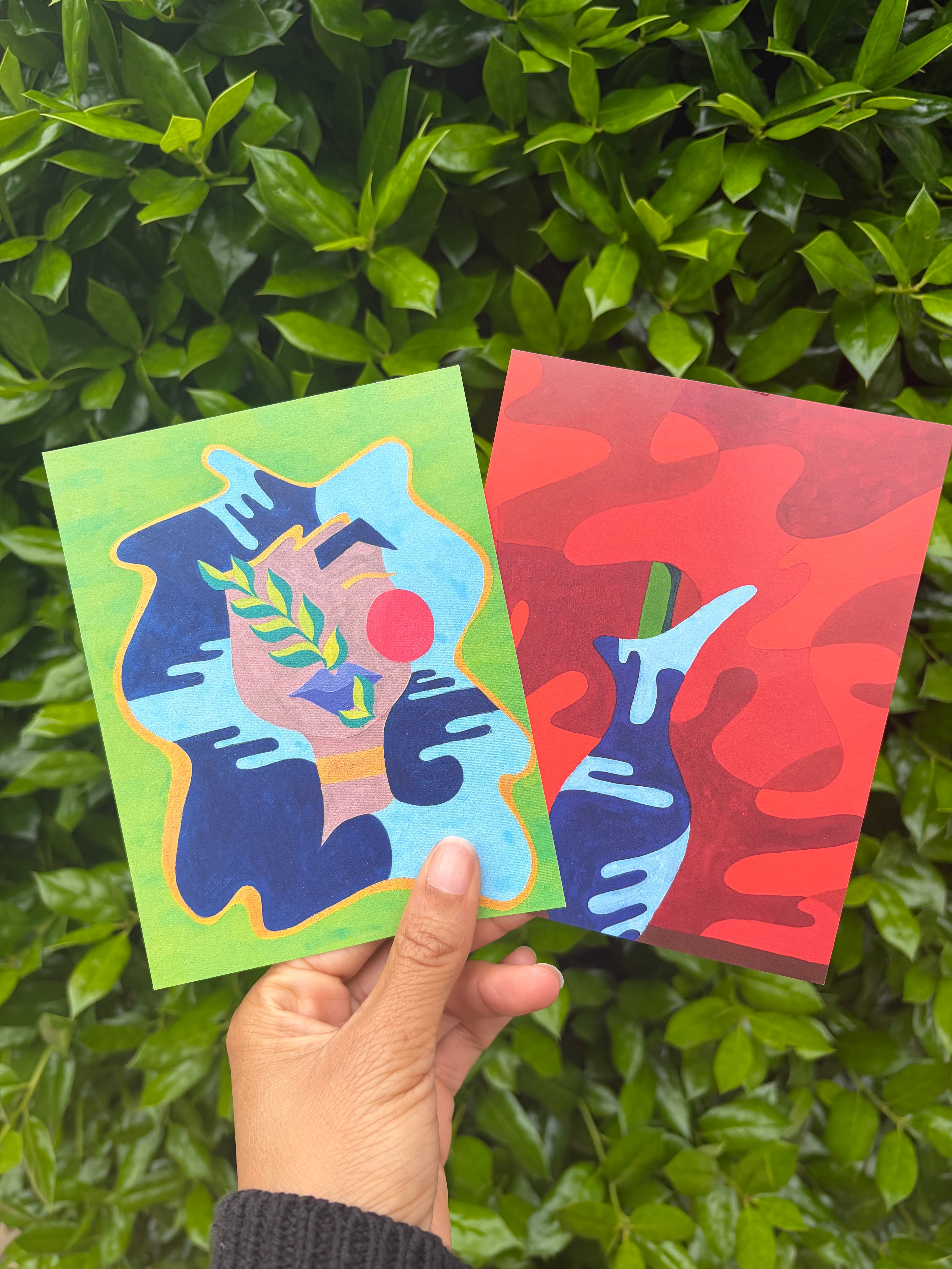♡ ‘moments in life’ mini postcard pack (5ct) ♡